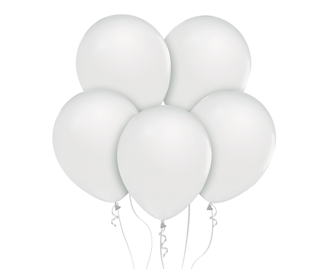 Balony Beauty&Charm metaliki białe 12" (10szt.) CB-1MBI GoDan
